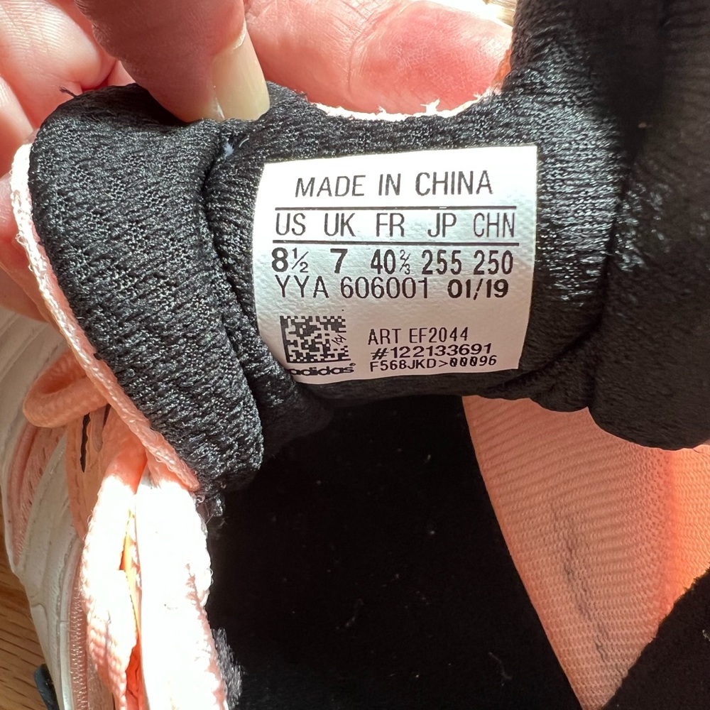 Adidas Pink and White Sneakers Casual - Picture 2 of 6